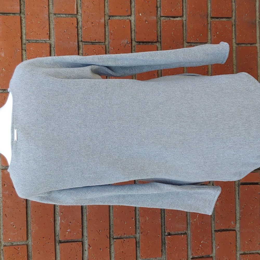 MICHAEL Kors Women's Knit Tunic Sweater in Heather Grey size Medium - Picture 3 of 15